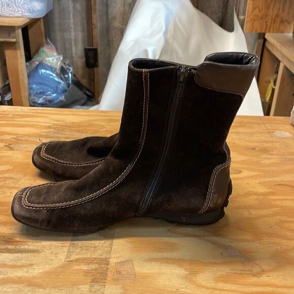 Paul Green brown suede boots - Picture 3 of 16